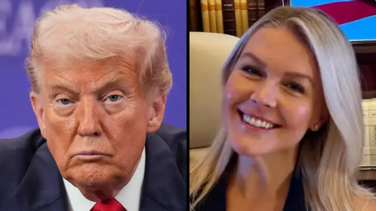 Trump Mocked After People Spot One Humiliating Detail In Karoline Leavitt's Air Force One Photo