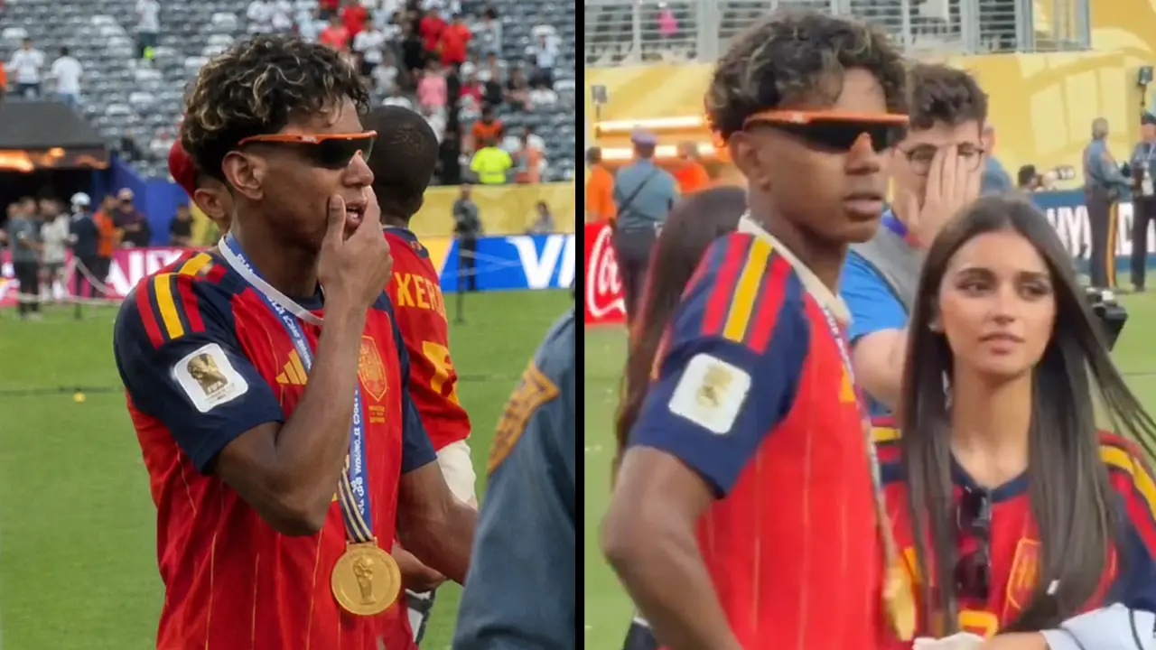 Lamine Yamal's treatment of his girlfriend after his World Cup win has left fans outraged.